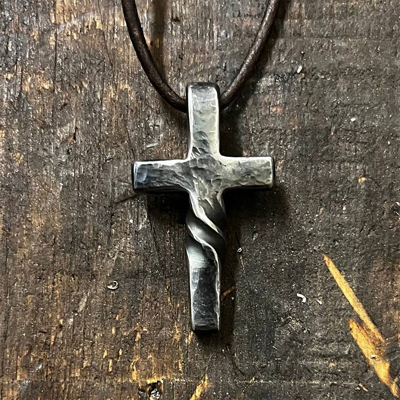 Twisted Cross Necklace