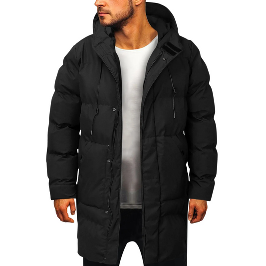 James | Warmer Winterparka mit Kapuze und Schutz in Übergröße 