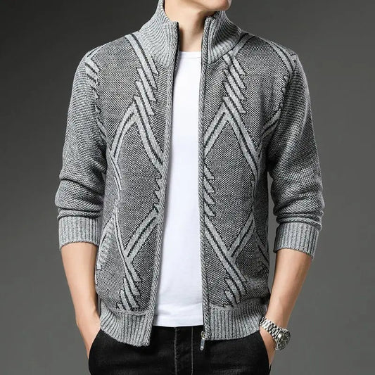 Max StripeZip Vest | Trendy gestreept wintervest