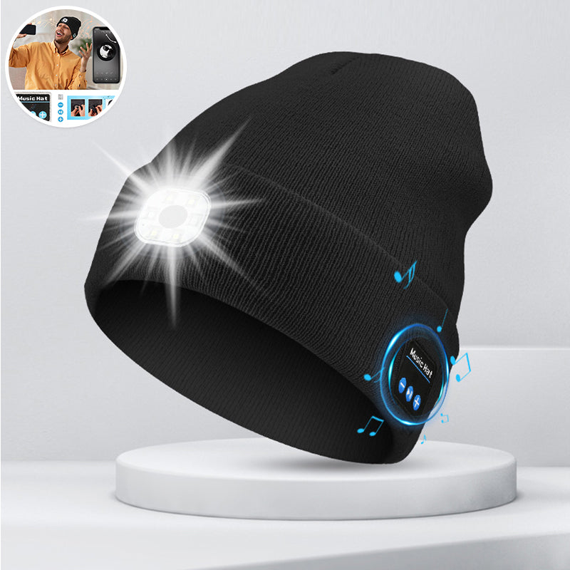 MultiBeanie | Multifunktionale LED- und Bluetooth-Warmmütze