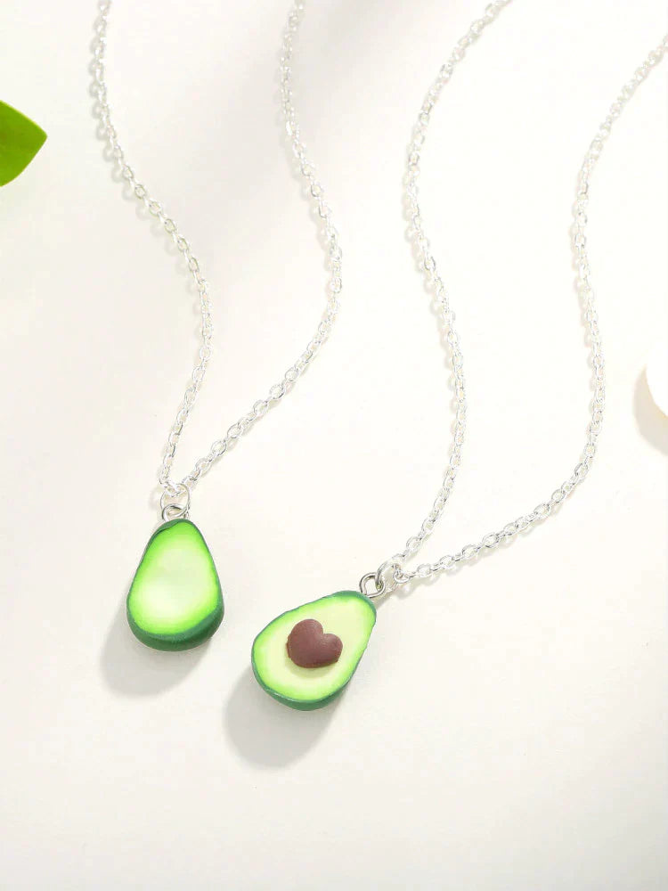 Avocado hart ketting | Een unieke vriendschapsketting