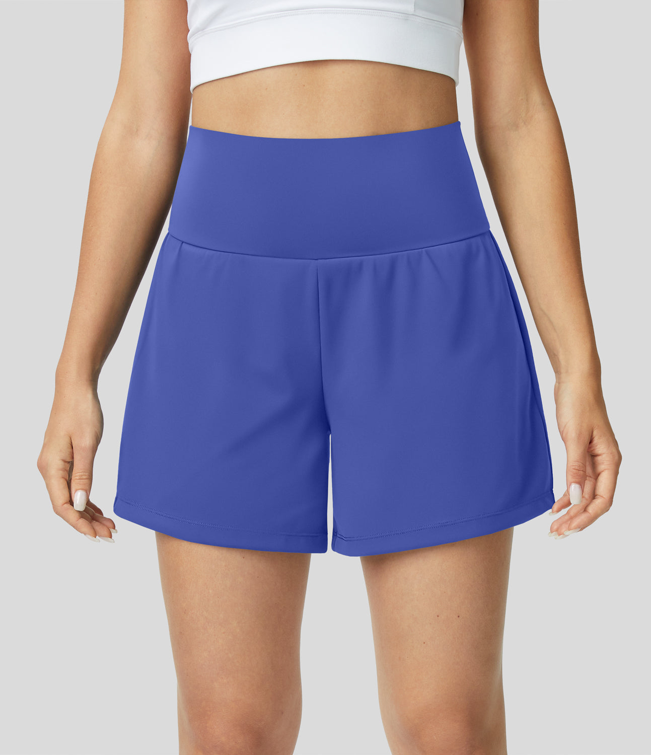 Hilara | 2-in-1-Yoga-Shorts mit hoher Taille, Gesäßtasche und Seitentasche