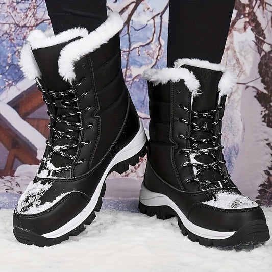 Mila – Wasserdichte Damen-Schneestiefel mit verdickter, rutschfester Sohle und warmem Futter