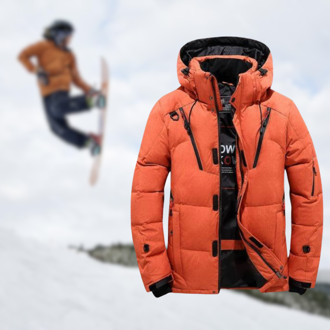 Goose – Hochwertige Winterjacke für Herren mit abnehmbarer Kapuze.