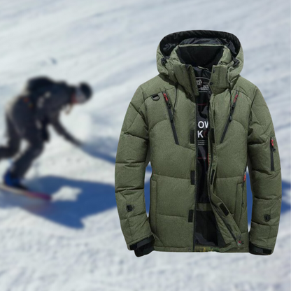 Goose – Hochwertige Winterjacke für Herren mit abnehmbarer Kapuze.