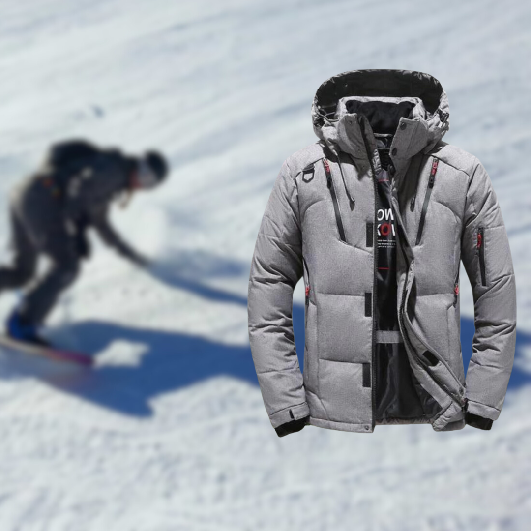 Goose – Hochwertige Winterjacke für Herren mit abnehmbarer Kapuze.