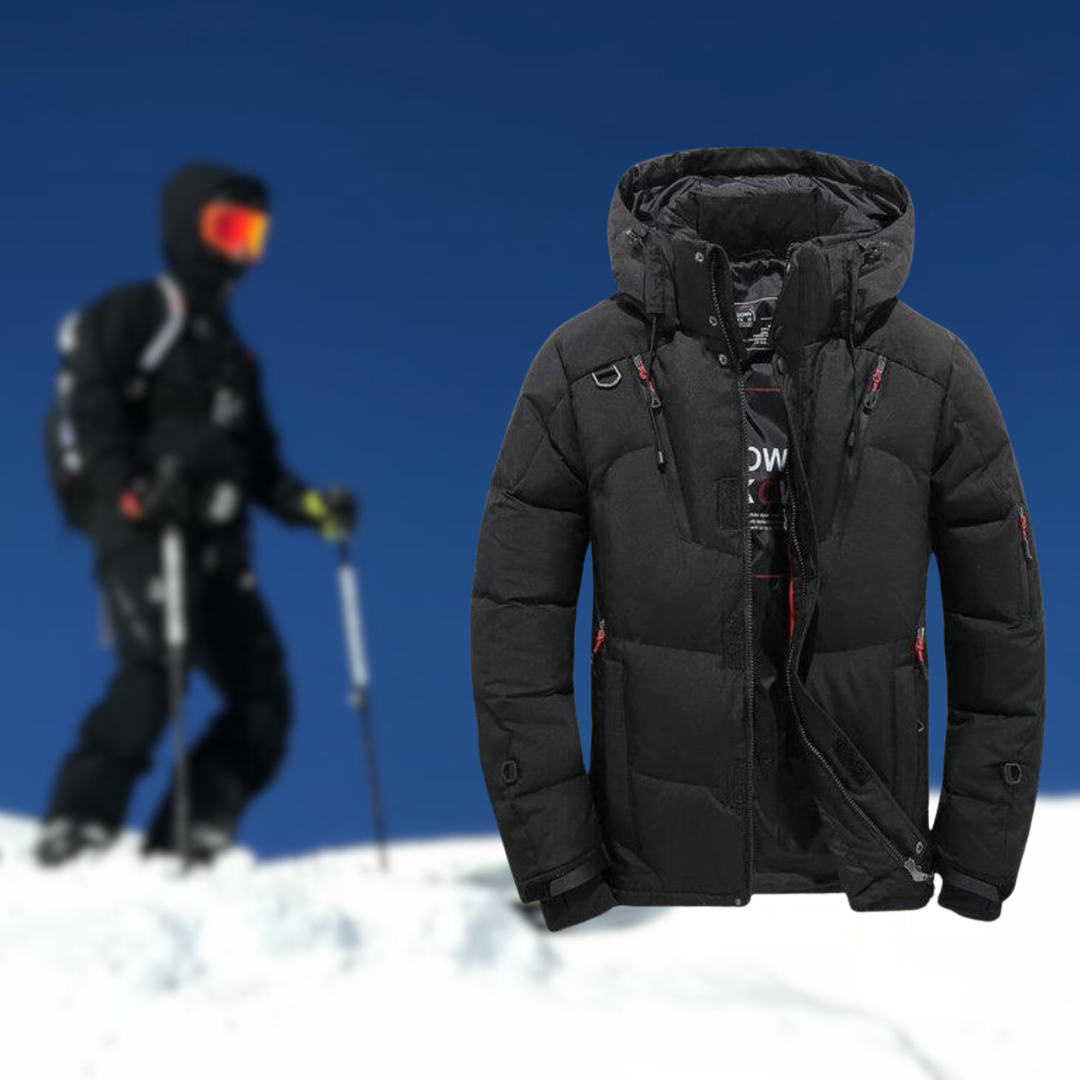 Goose – Hochwertige Winterjacke für Herren mit abnehmbarer Kapuze.