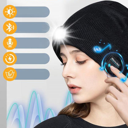 MultiBeanie | Multifunktionale LED- und Bluetooth-Warmmütze