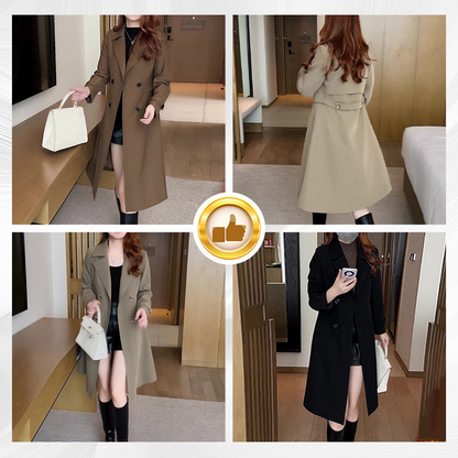 Mila | Elegante Warme Trenchcoat voor de Winter