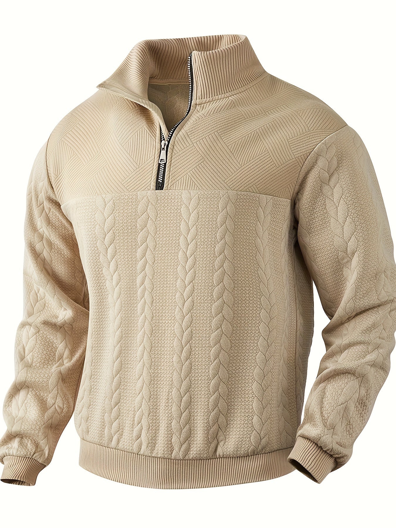 Warme Quarter-Zip Trui voor Heren