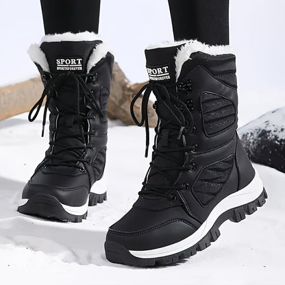 Isabelle – Winter-Schneestiefel für Damen, warm gefüttert, rutschfest, Mikrofaser