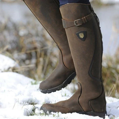 Selma – Hohe Winterstiefel mit verstellbarer Schnalle für Damen