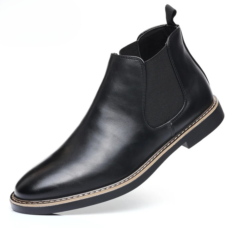 Danvorn - Herenschoenen Boots - Leren Chelsea Boots, Instapmodel met Klassiek Design