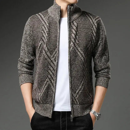 Max StripeZip Vest | Trendy gestreept wintervest