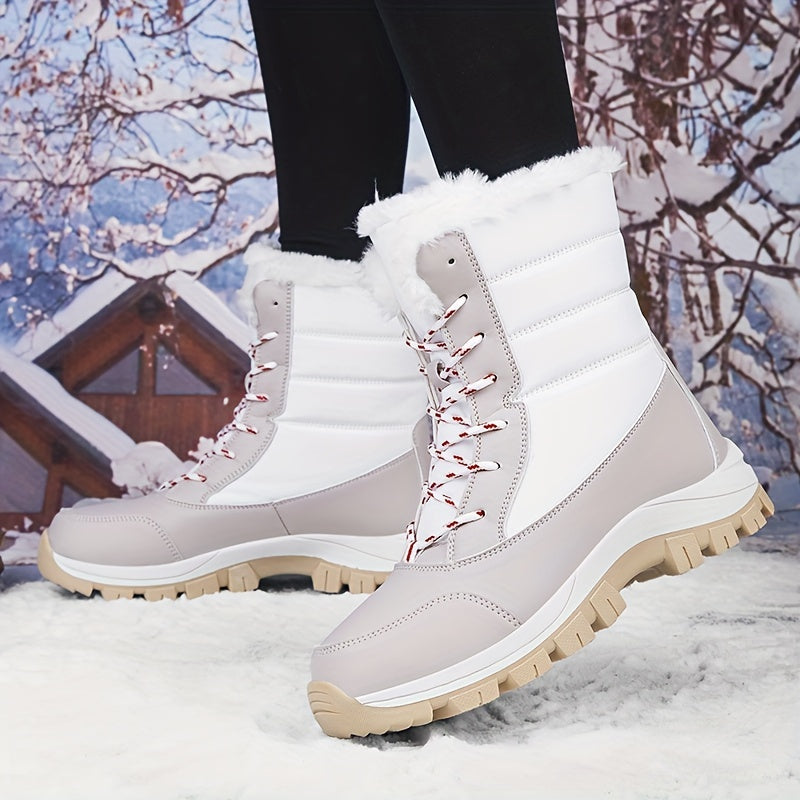 Mila – Wasserdichte Damen-Schneestiefel mit verdickter, rutschfester Sohle und warmem Futter