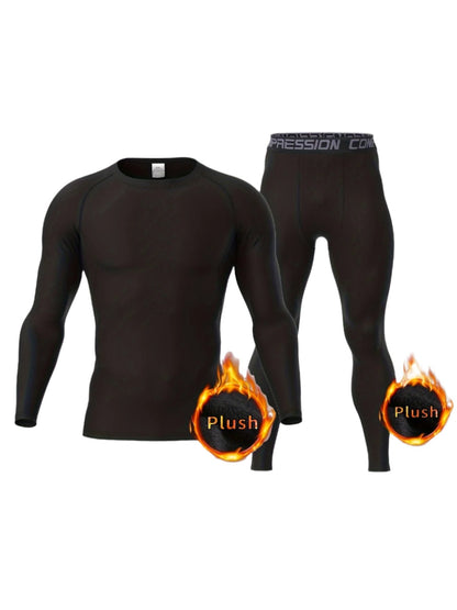 Björn | 2-teiliges Set Thermo-Kompressionsbekleidung für Herren – warm und atmungsaktiv für Fitness und Outdoor-Sport 