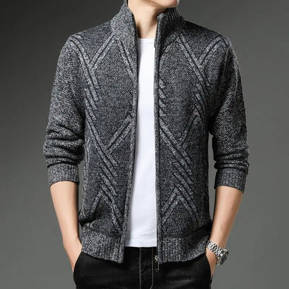 Max StripeZip Vest | Trendy gestreept wintervest