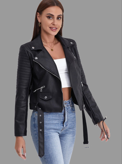 Emily | Schlichte Bikerjacke aus Leder