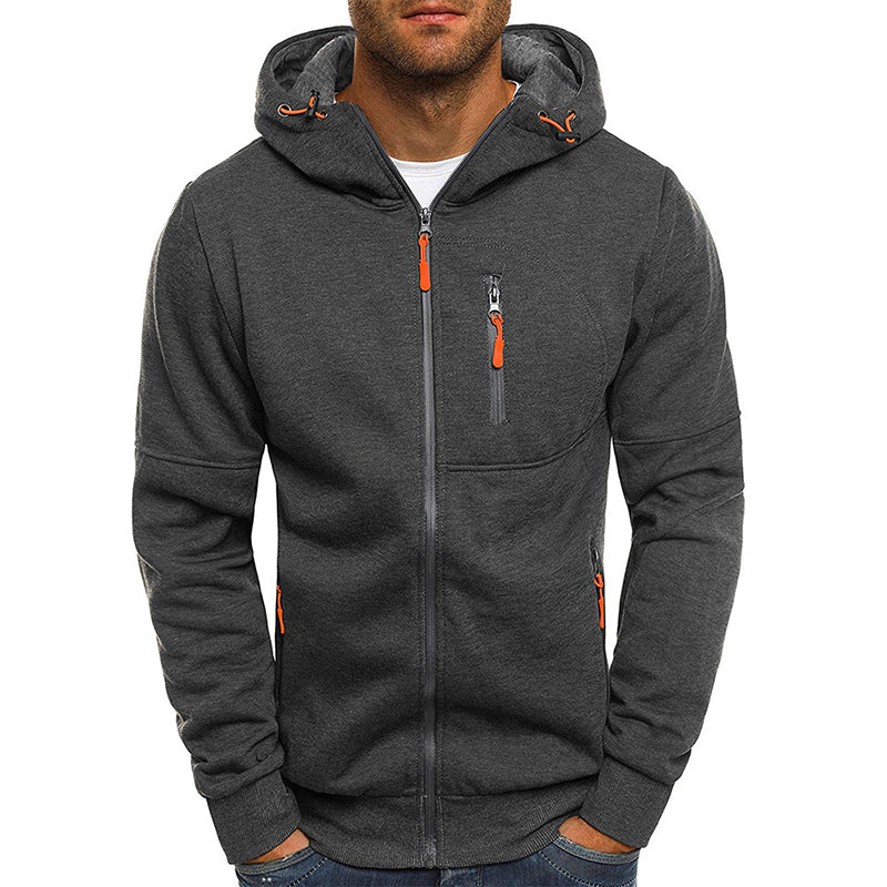 Liam | Sportlicher Hoodie mit Reißverschluss für Frühling und Herbst 