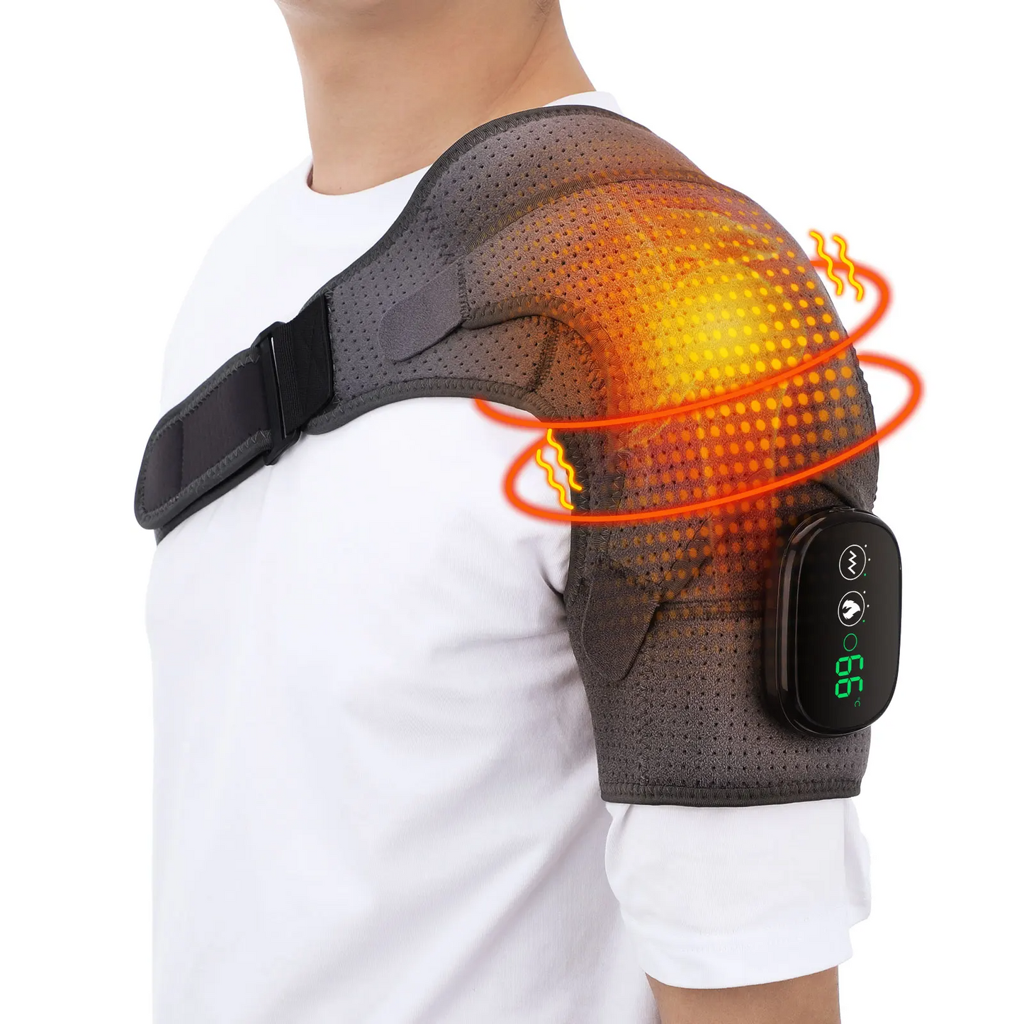 ShoulderTherm - Verwarmde Schouderbrace Massage voor Pijnbestrijding en Revalidatie