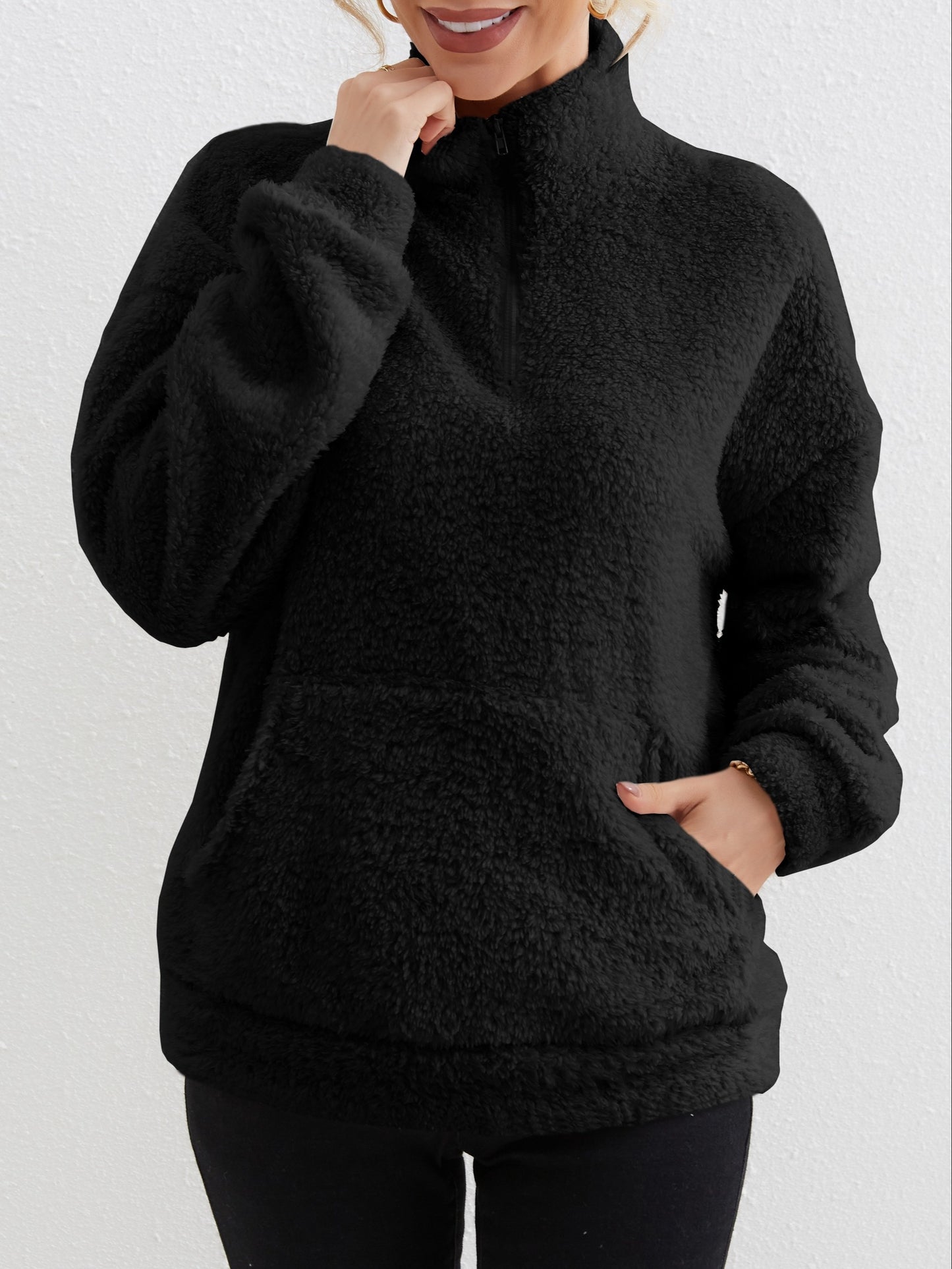 Chloe | Pullover mit Reißverschluss vorne