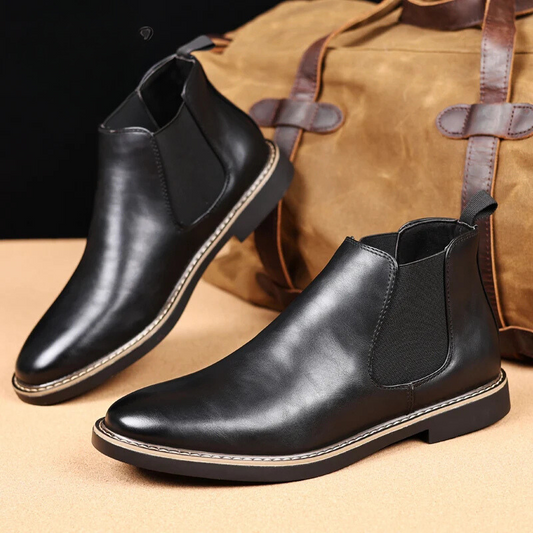 Danvorn – Herrenschuhe Stiefel – Chelsea-Stiefel aus Leder, Einsteigermodell mit klassischem Design