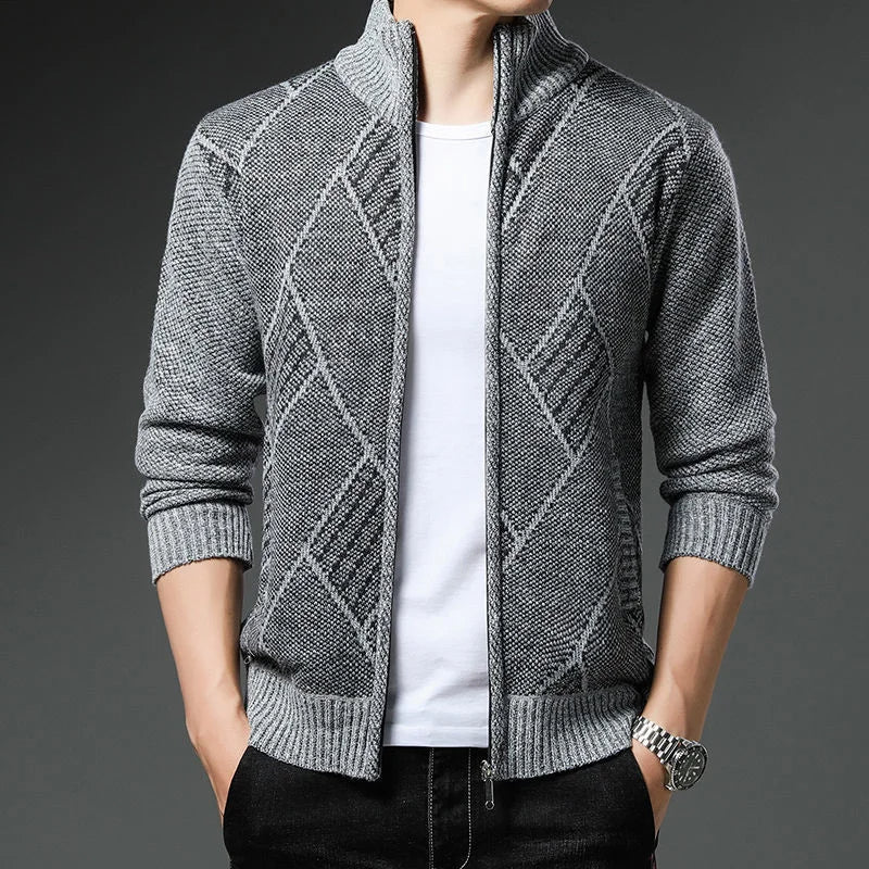 Max StripeZip Vest | Trendy gestreept wintervest