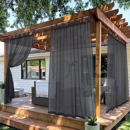 Waterproof Tab Top Sheer Curtain | Elegantie en bescherming voor je ruimte