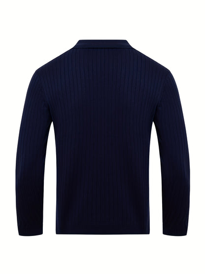 Daniel | Schicker V-Ausschnitt-Pullover mit Stretch für Herbst und Winter