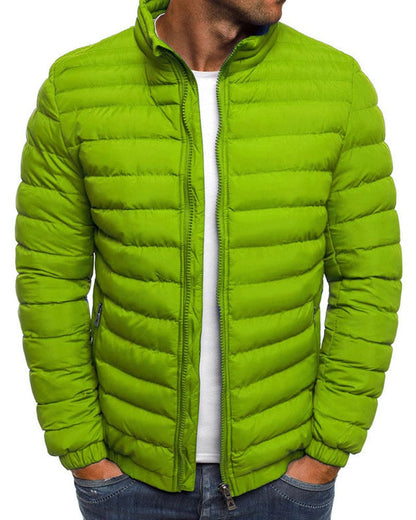 Effen Kleur Donsjas met Rits - Ethan