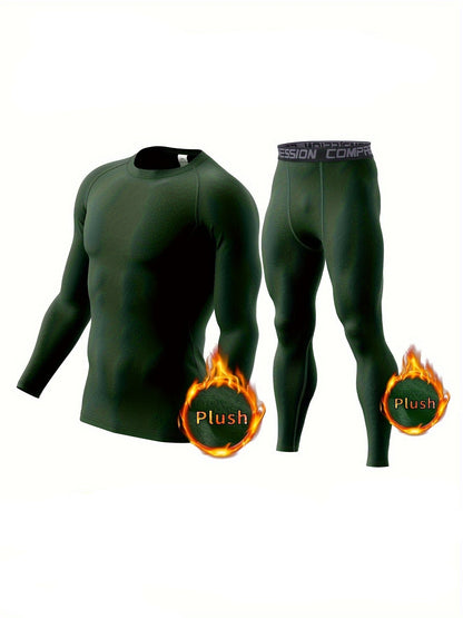 Björn | 2-teiliges Set Thermo-Kompressionsbekleidung für Herren – warm und atmungsaktiv für Fitness und Outdoor-Sport 