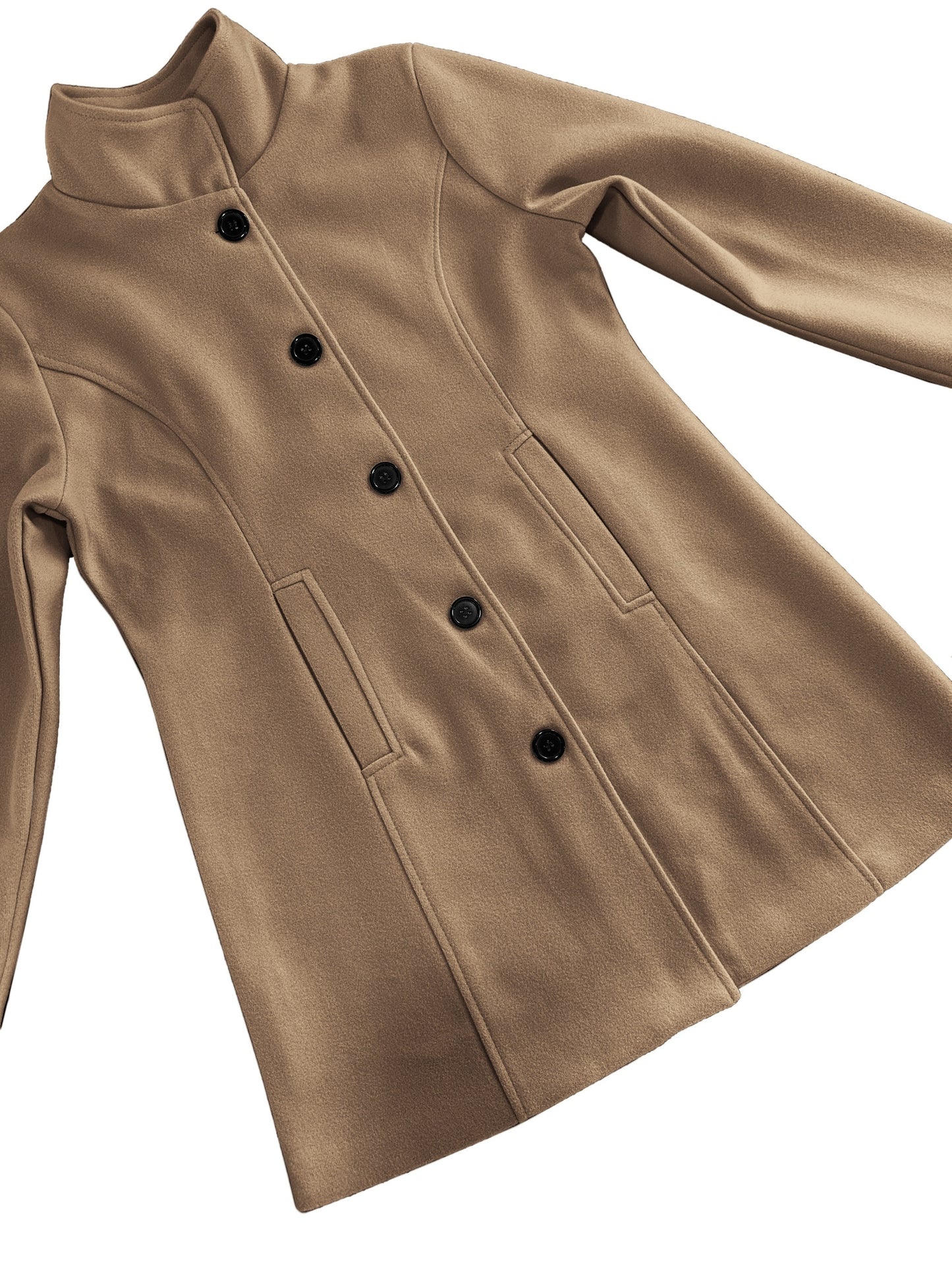 Emma | Elegante enkelknops jas voor dames – perfect voor herfst & winter