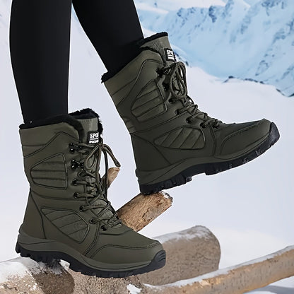 Isabelle – Winter-Schneestiefel für Damen, warm gefüttert, rutschfest, Mikrofaser