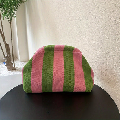 Emily | Minimalistische Clutch met Stijlvol Colorblock-Patroon