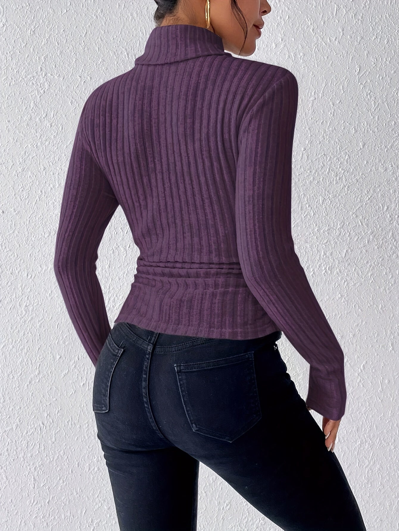 Olivia | Turtle Neck Slim Sweater