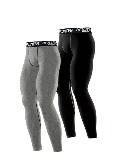 Arjan | 2er-Pack Thermo-Fleece-Leggings für Herren – warmes und bequemes Zweiteiler-Set 