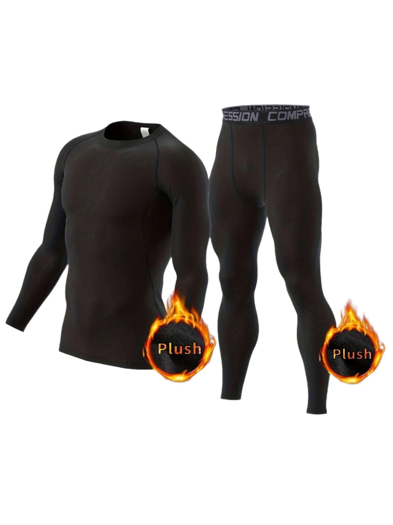 Björn | 2-teiliges Set Thermo-Kompressionsbekleidung für Herren – warm und atmungsaktiv für Fitness und Outdoor-Sport 