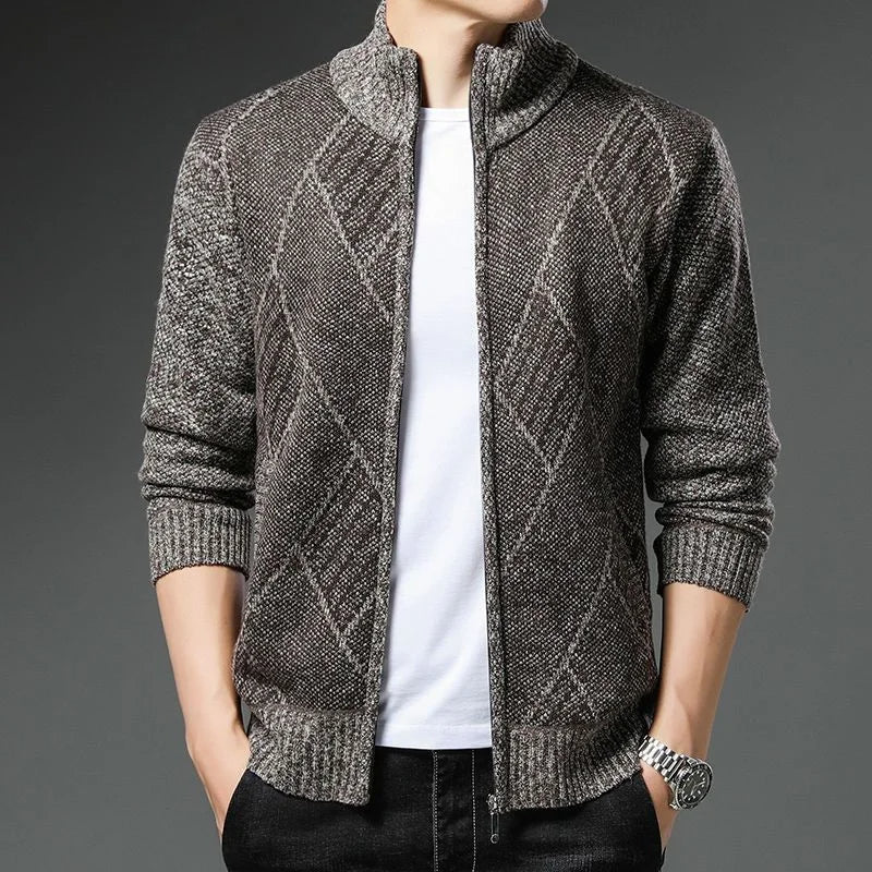 Max StripeZip Vest | Trendy gestreept wintervest