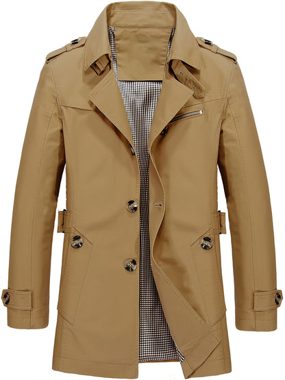 Alexander | Mittellanger Trenchcoat für Frühling und Herbst