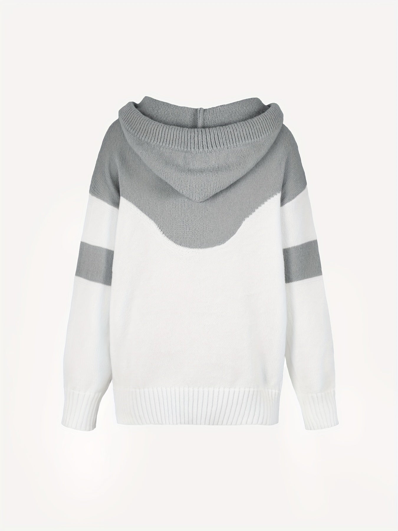 Charly | Color Block Drawstring Hooded Sweater