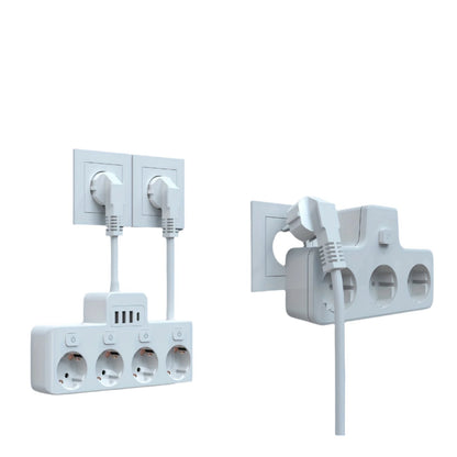 PowerHub Adapter | Efficiënte stroomoplossing met 4 stopcontacten en USB-poorten