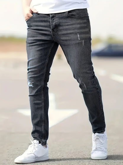 Benjamin | Slim-Fit-Jeans im zerrissenen Design mit mittlerem Stretch für Frühling und Sommer