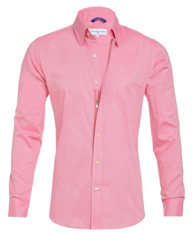 Oxford Zip shirt | Overhemd met ritssluiting