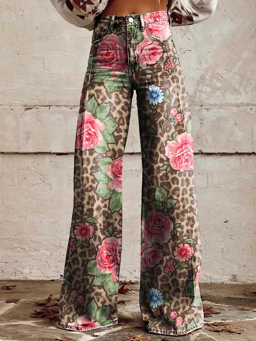 Mila | Kleurrijke Vintage Broek voor een Modevolle Look