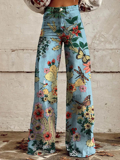 Mila | Kleurrijke Vintage Broek voor een Modevolle Look