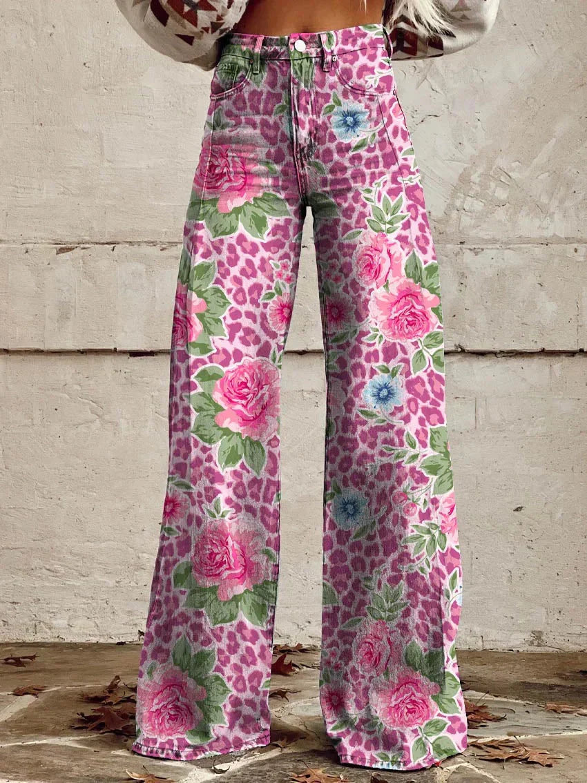 Mila | Kleurrijke Vintage Broek voor een Modevolle Look