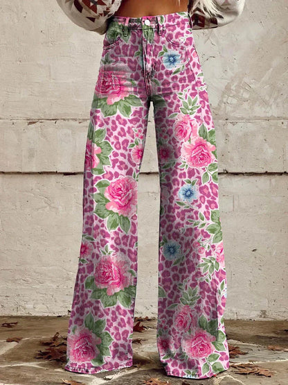 Mila | Kleurrijke Vintage Broek voor een Modevolle Look