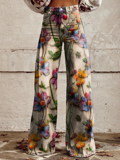 Mila | Kleurrijke Vintage Broek voor een Modevolle Look
