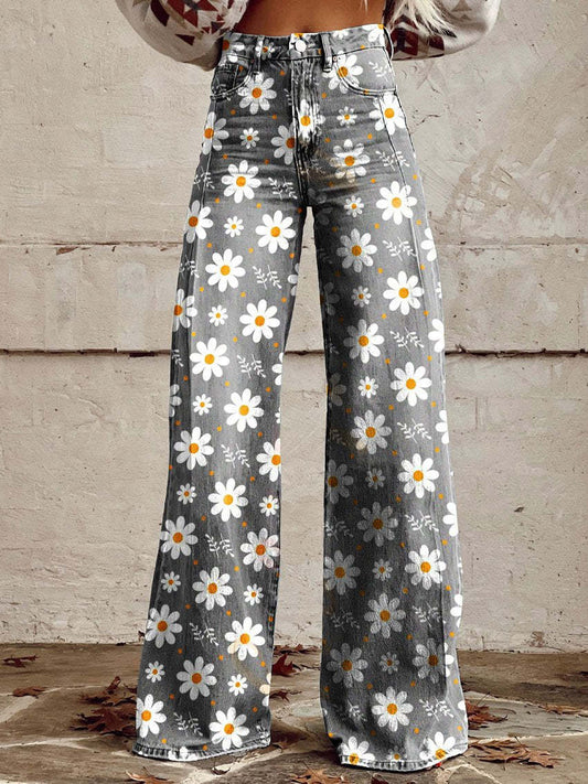 Mila | Kleurrijke Vintage Broek voor een Modevolle Look