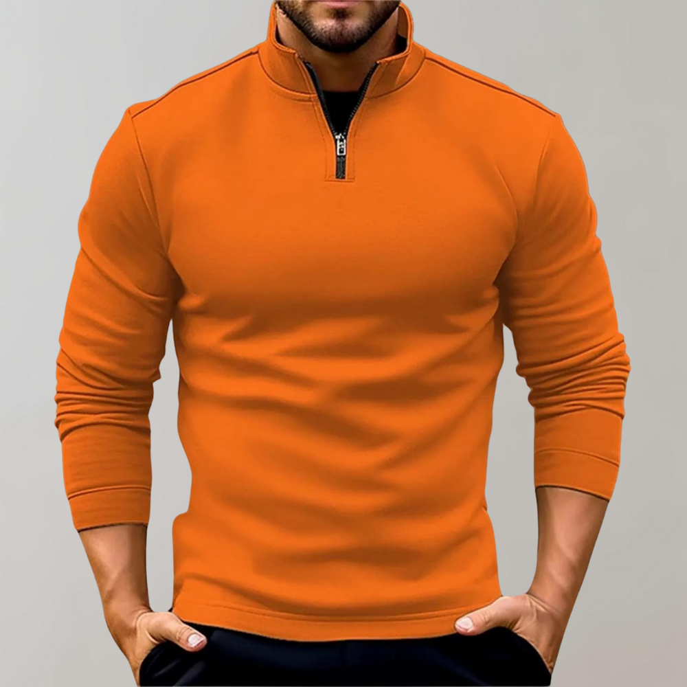 Lars | Warmer Herbst-/Winterpullover mit Stehkragen für Stil und Komfort 